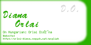 diana orlai business card